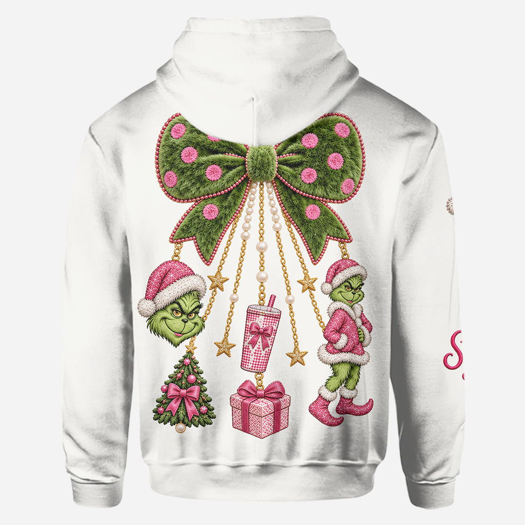 Merry Grinchmas - Personalized Stole Christmas Hoodie and Leggings