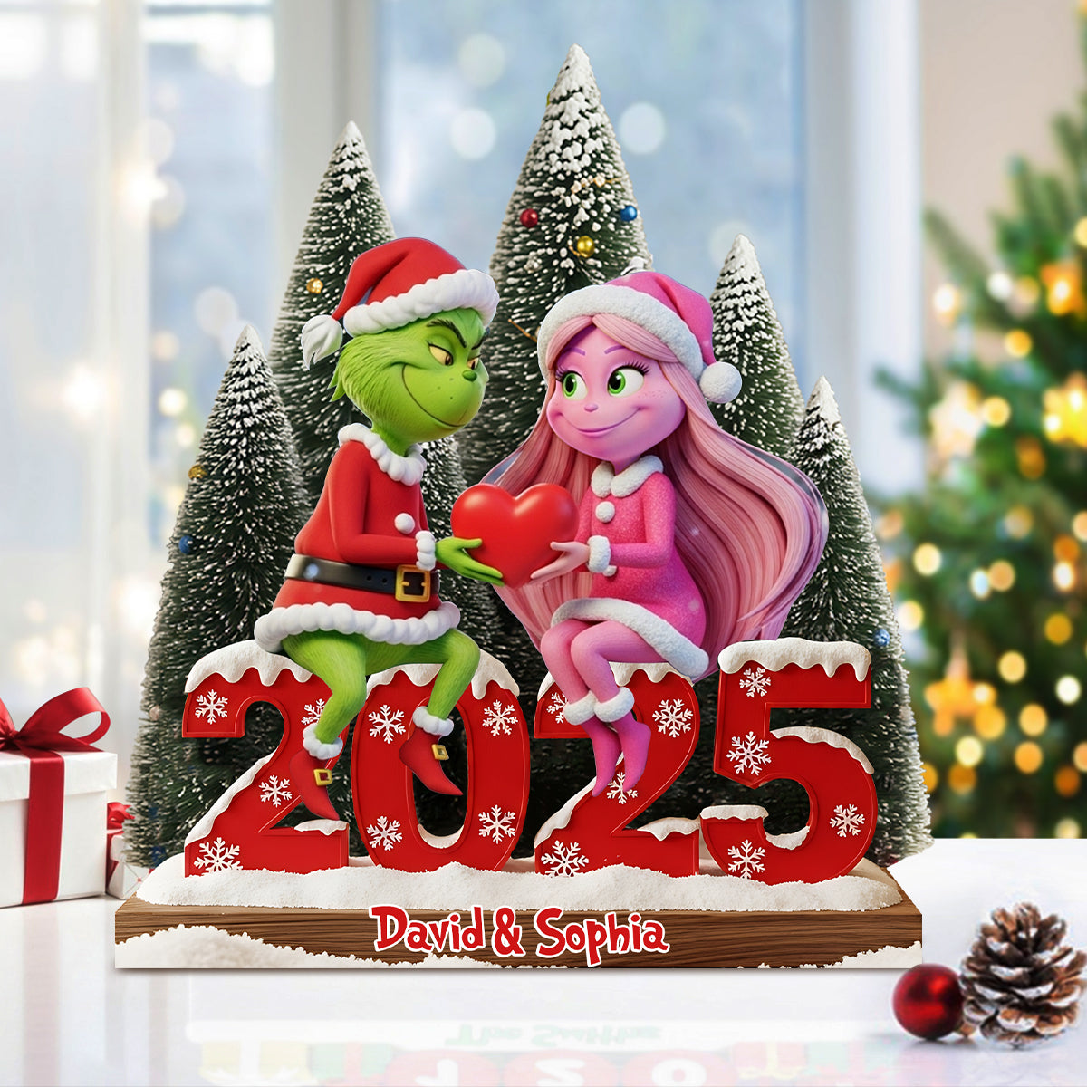 Merry Christmas - Personalized Stole Christmas Custom Shaped Acrylic Plaque