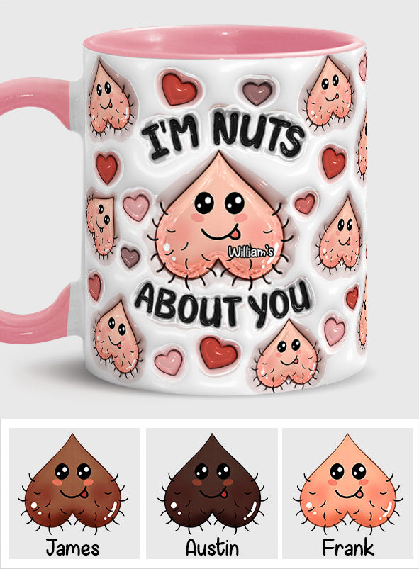 Je suis fou/folle de toi - Mug personnalisé pour couple