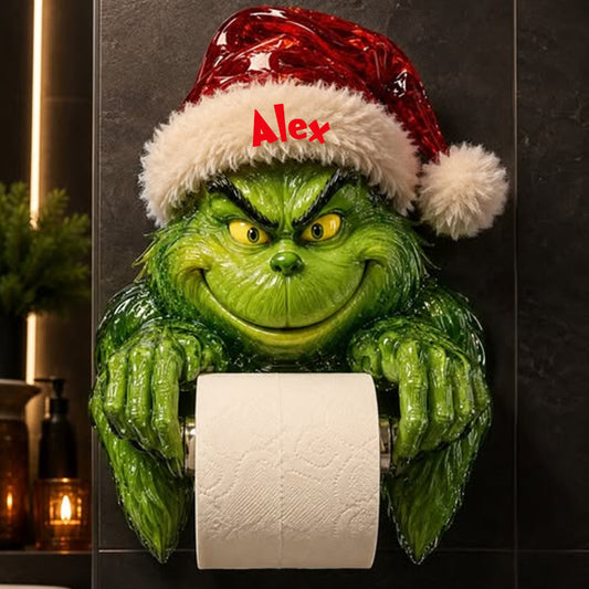 Ew. People. - Personalized Stole Christmas Toilet Paper Holder