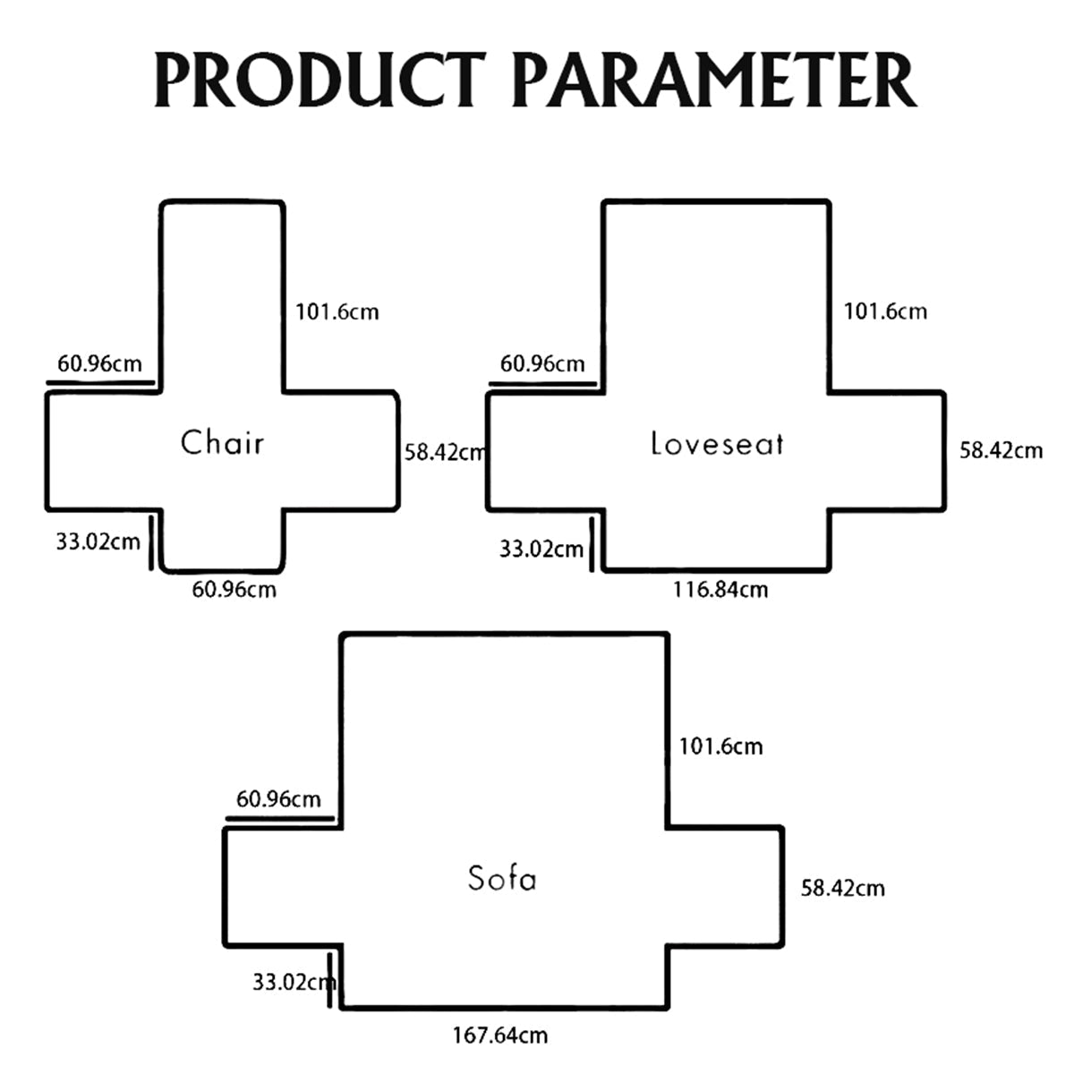 Ew People - Housse de canapé matelassée personnalisée « Étole de Noël »