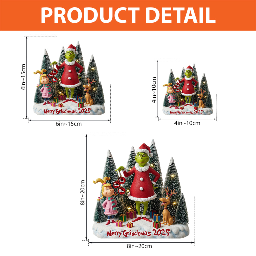 Merry Greenmas 2025 - Personalized Stole Christmas Custom Shaped Acrylic Plaque