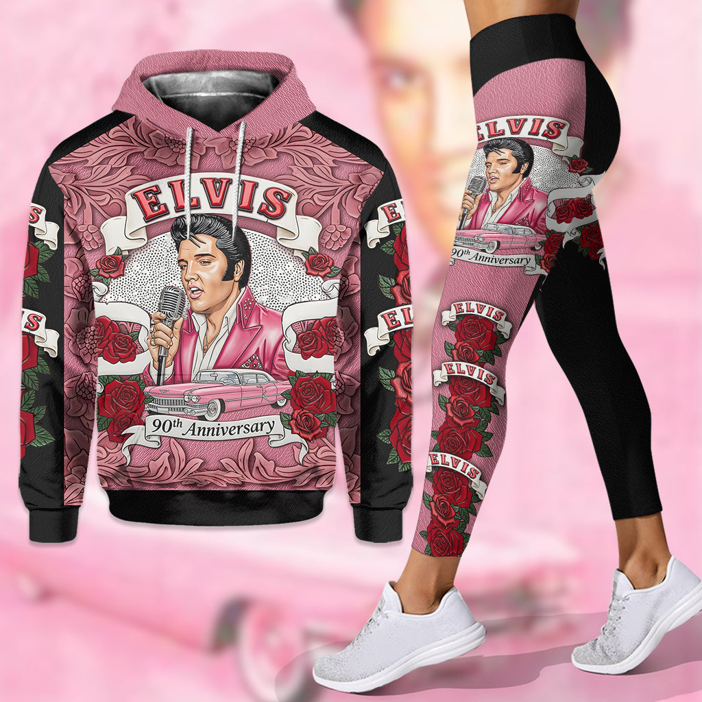 Il doit bien y avoir une lumière qui brille plus fort quelque part - Sweat à capuche et legging personnalisés King of Rock and Roll