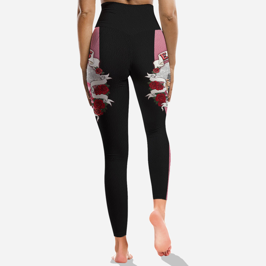 Il doit bien y avoir une lumière qui brille plus fort quelque part - Sweat à capuche et legging personnalisés King of Rock and Roll