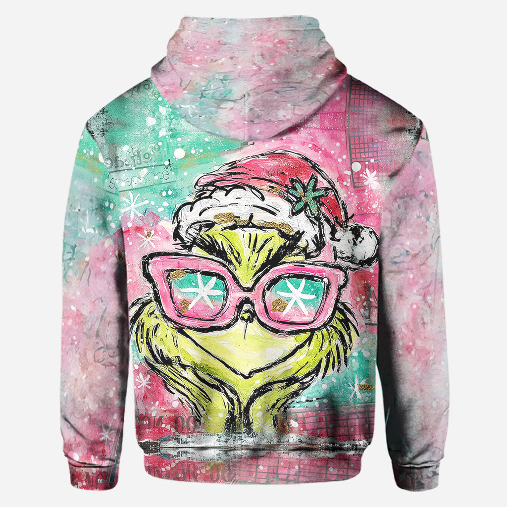 Joyeux Noël ! - Sweat à capuche et legging personnalisés avec étole de Noël