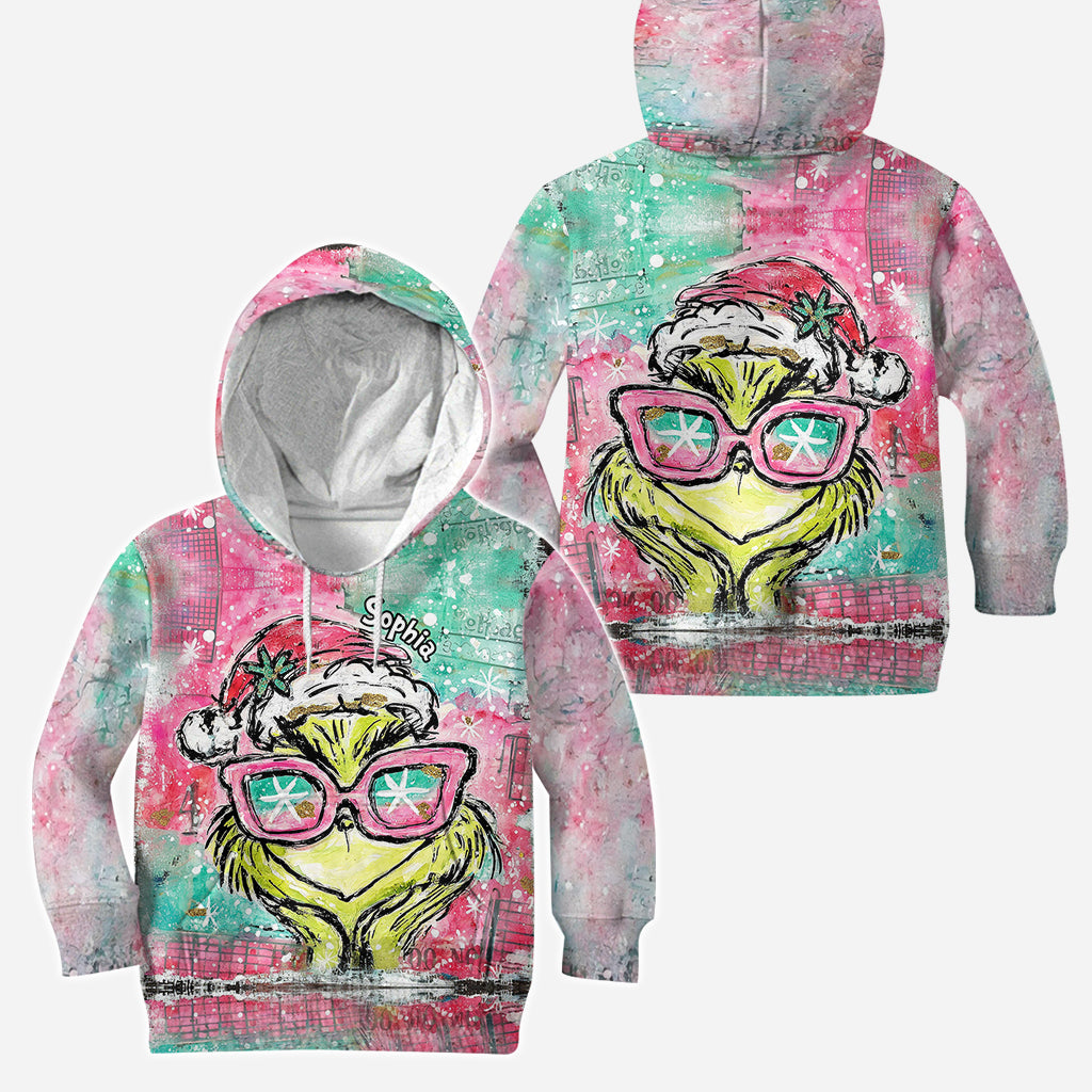 Joyeux Noël ! - Sweat à capuche et legging personnalisés avec étole de Noël