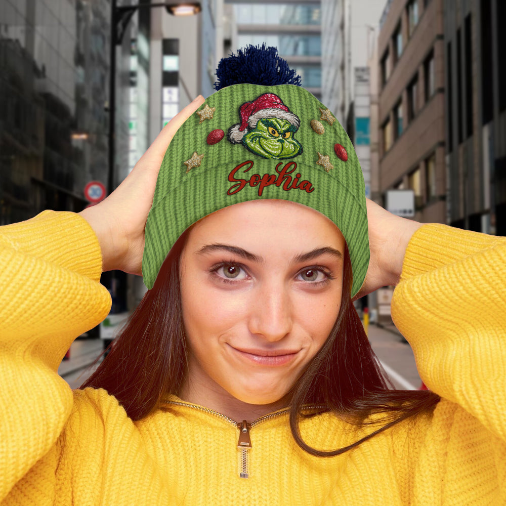 Ew People - Personalized Stole Christmas Beanie Hat