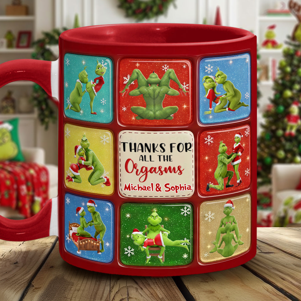 Merry Grinchmas - Personalized Stole Christmas Accent Mug