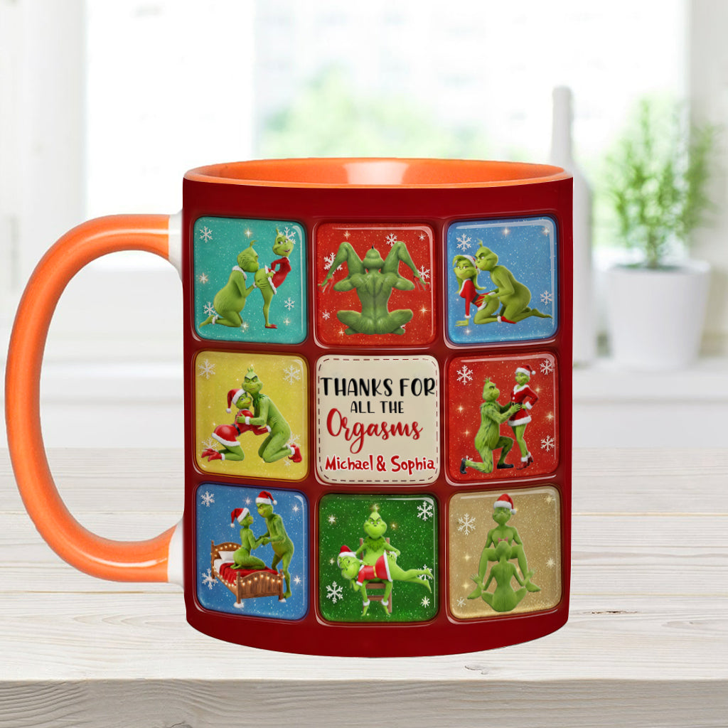 Merry Grinchmas - Personalized Stole Christmas Accent Mug