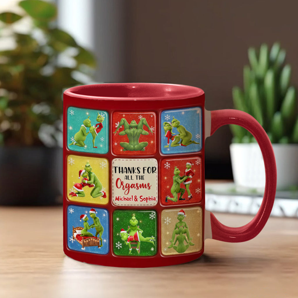Merry Grinchmas - Personalized Stole Christmas Accent Mug