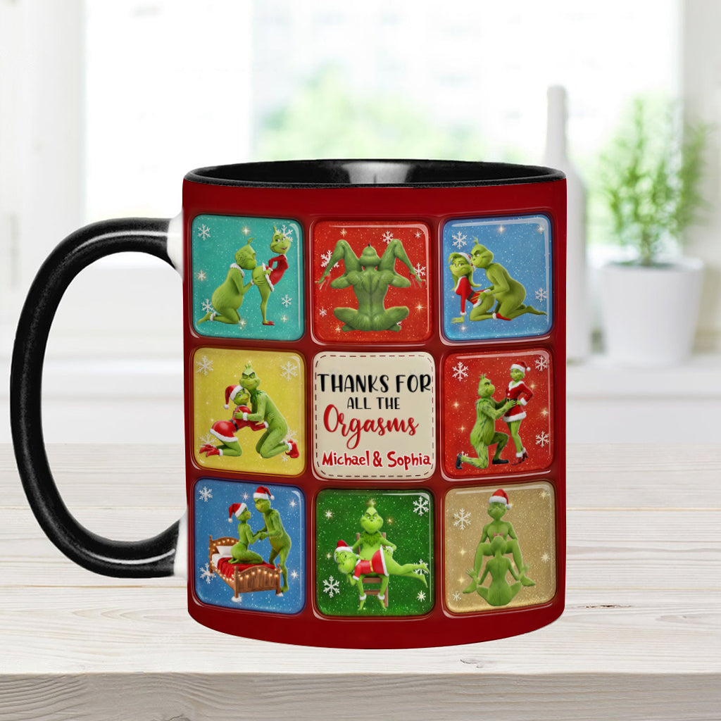 Merry Grinchmas - Personalized Stole Christmas Accent Mug