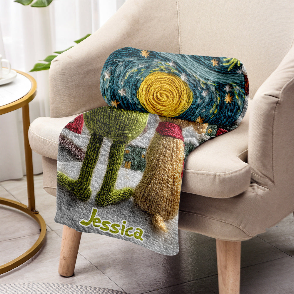 Joyeux Noël vert - Étole de Noël personnalisée