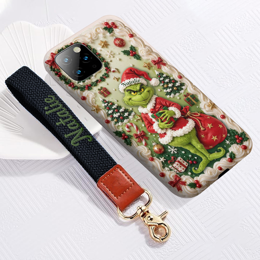 Merry Xmas - Personalized Stole Christmas Phone Case & Embroidered Lanyard