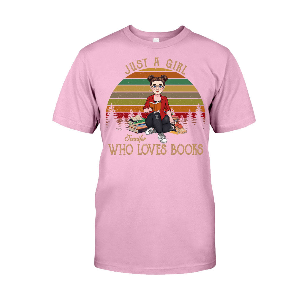 Juste une fille qui aime les livres - T-shirt et sweat à capuche personnalisés « Juste une fille qui aime les livres »