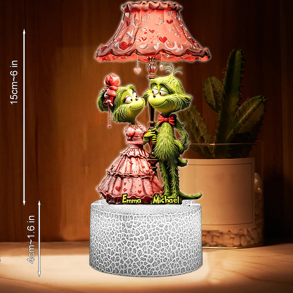 Toi et moi, on gère ! - Socle lumineux personnalisé en forme d'étole de Noël