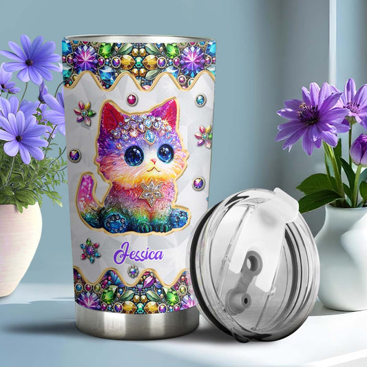 Beautiful Cat - Personalized Cat Tumbler