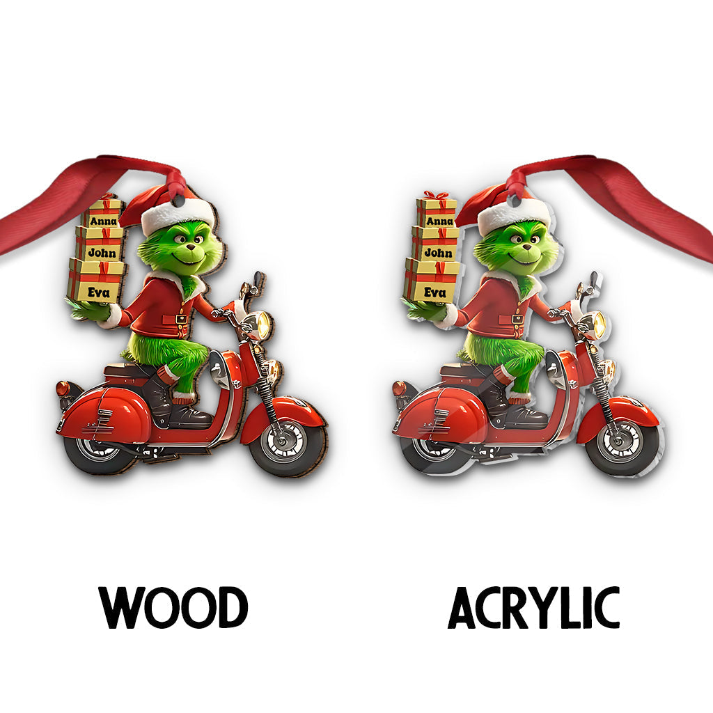 Merry Grinchmas - Personalized Stole Christmas Ornament
