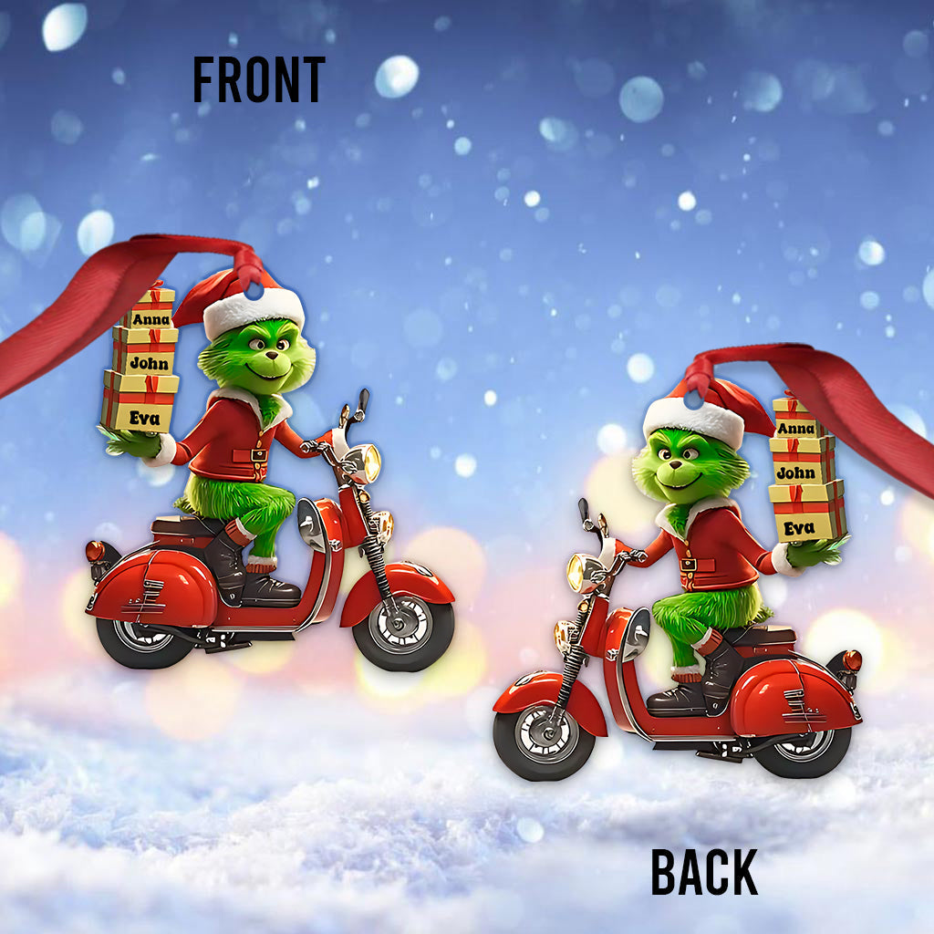 Merry Grinchmas - Personalized Stole Christmas Ornament
