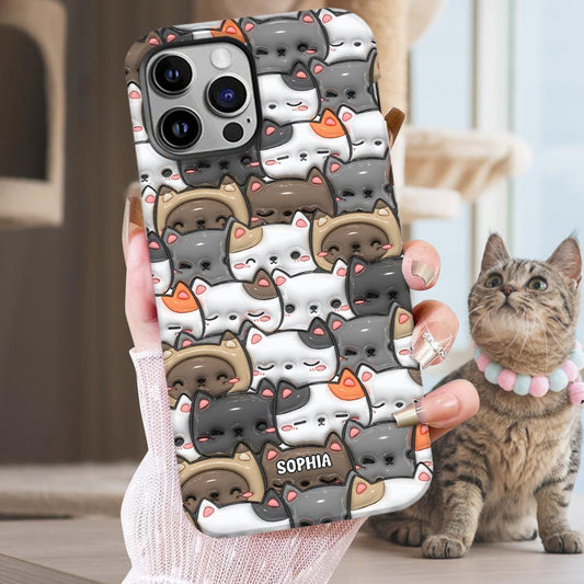 Oui, j'ai besoin de tous ces chats ! - Coque de téléphone personnalisée avec imprimé chat intégral