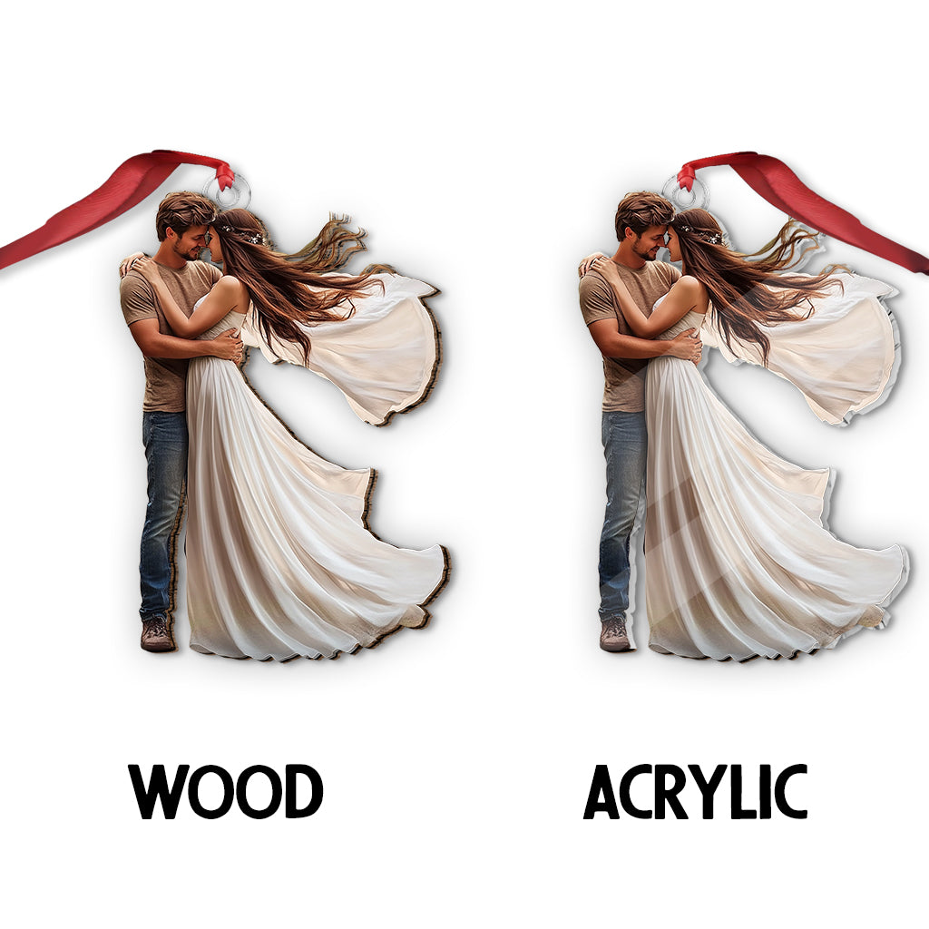 Ornement personnalisé avec photo - Ornement sur mesure pour couple