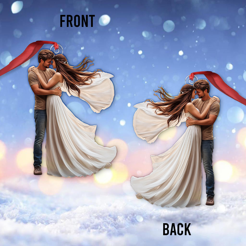 Ornement personnalisé avec photo - Ornement sur mesure pour couple