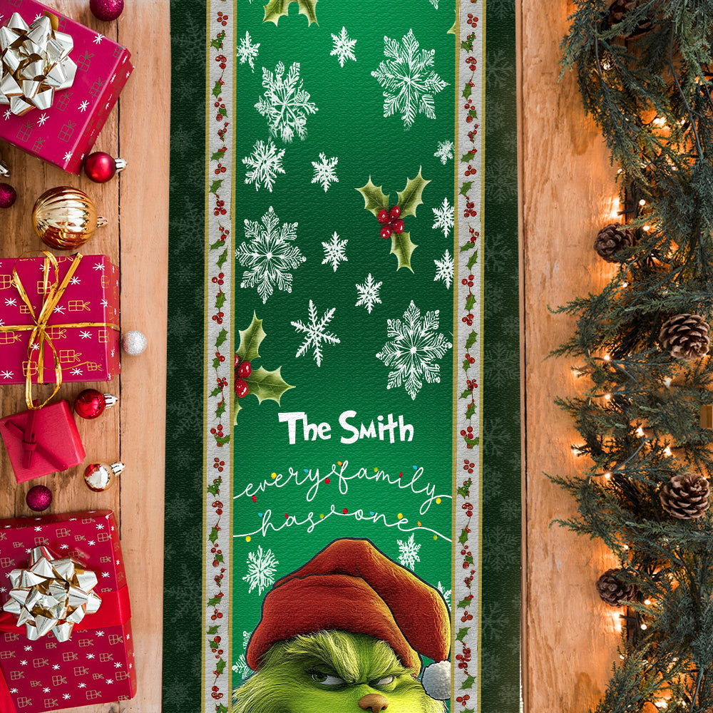Every Family Has One Green - Personalized Stole Christmas Table Runner
