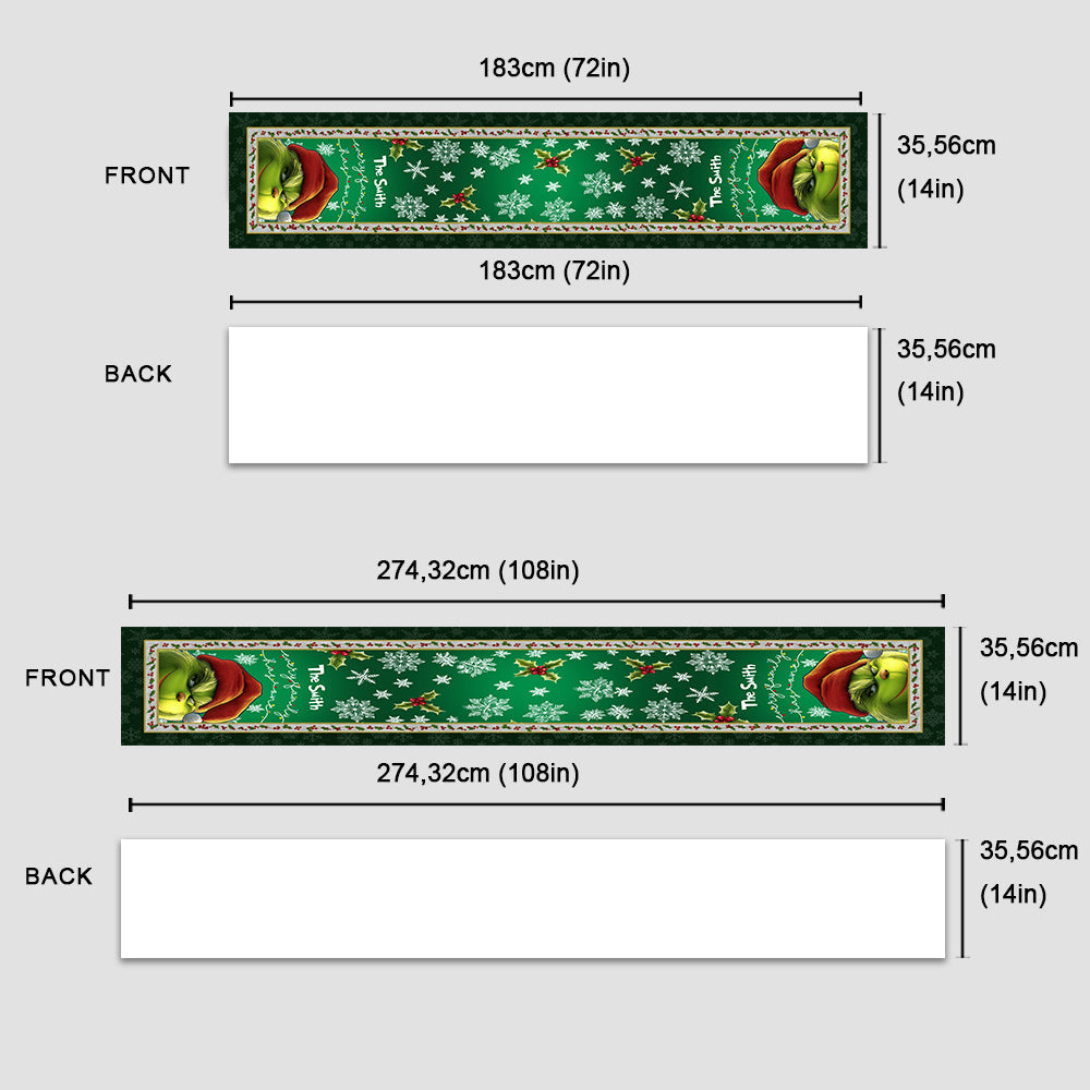 Every Family Has One Green - Personalized Stole Christmas Table Runner