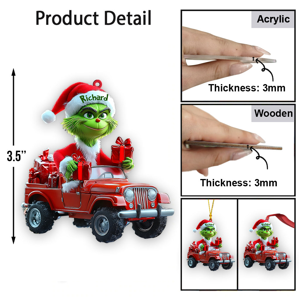 Vert frais - Étole personnalisée - Ornement de Noël