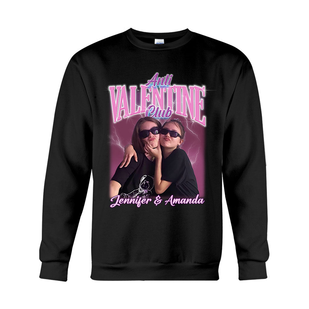 Club Anti-Saint-Valentin - T-shirt et sweat à capuche personnalisés pour meilleure amie