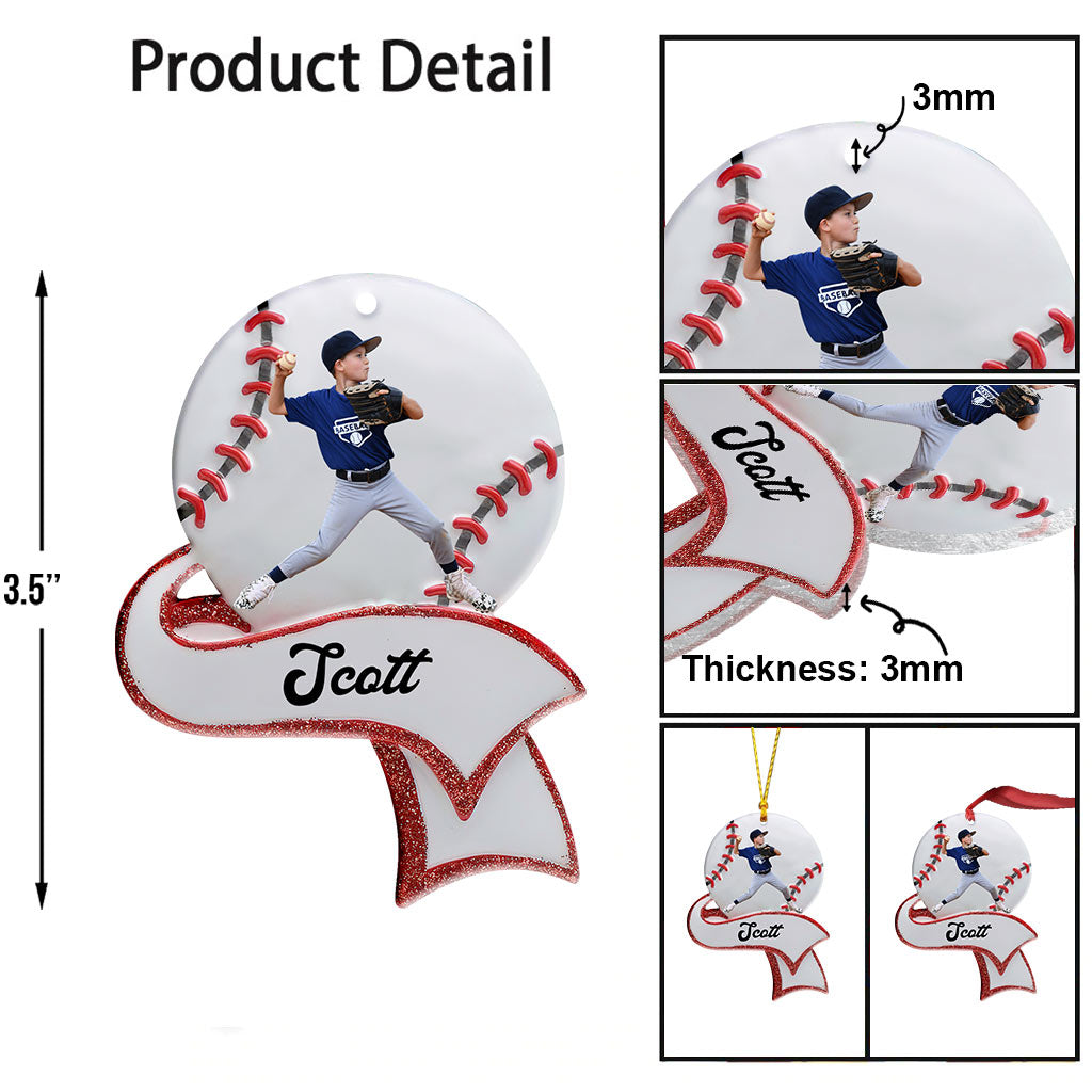 Amateur de baseball - Ornement de baseball personnalisé
