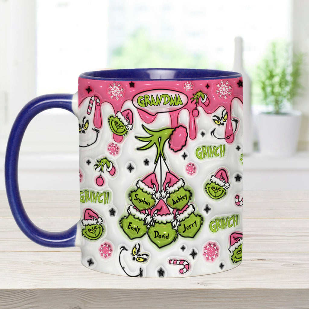 Green Mama/ Nana... - Personalized Stole Christmas Accent Mug