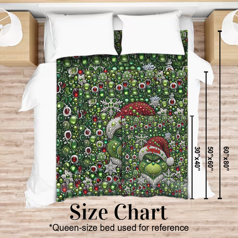 Joyeux Grinchmas - Étole de Noël personnalisée