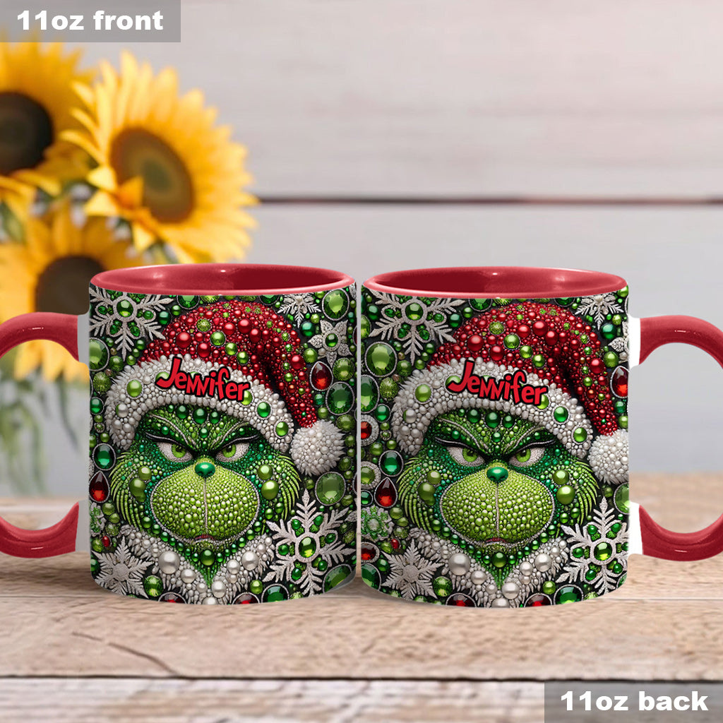 Joyeux Grinchmas - Mug personnalisé avec étole de Noël