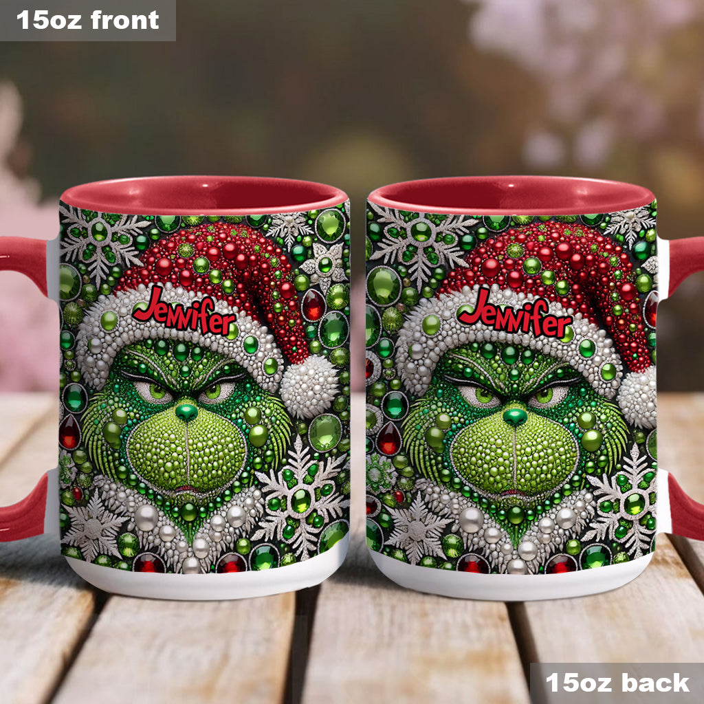 Joyeux Grinchmas - Mug personnalisé avec étole de Noël
