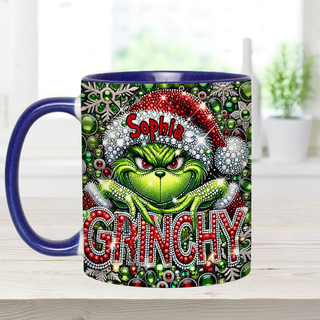 Joyeux Grinchmas - Mug personnalisé avec étole de Noël