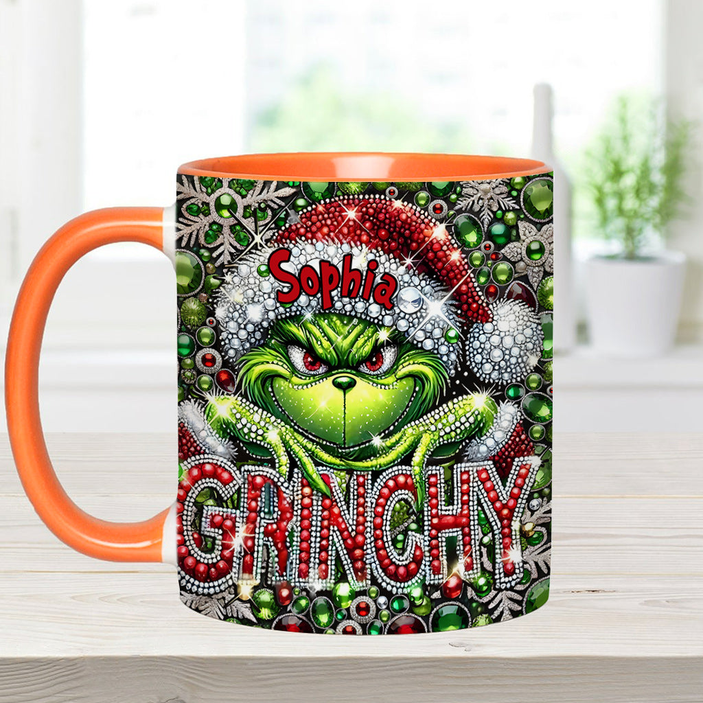 Joyeux Grinchmas - Mug personnalisé avec étole de Noël