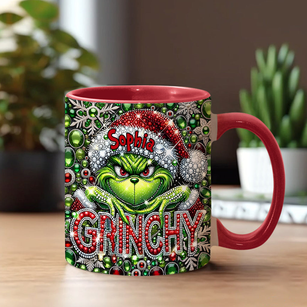 Joyeux Grinchmas - Mug personnalisé avec étole de Noël