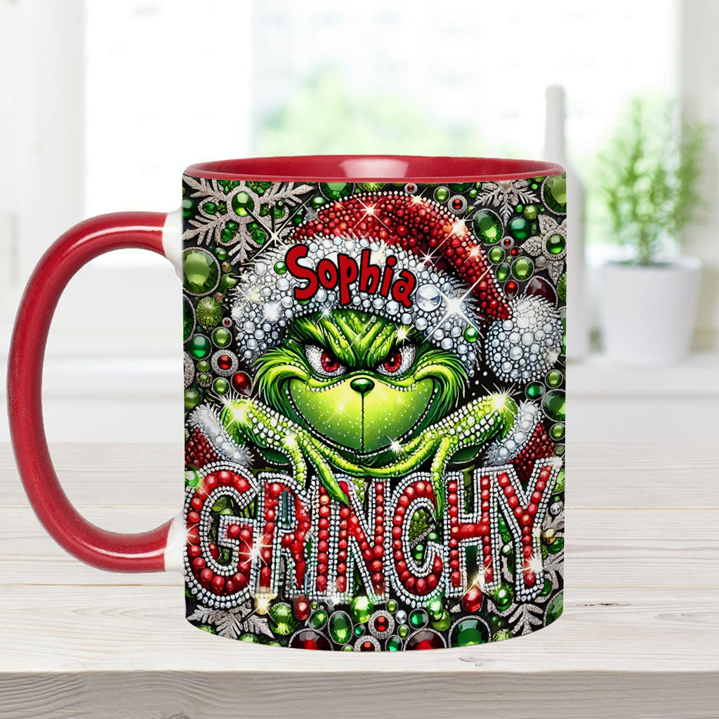 Joyeux Grinchmas - Mug personnalisé avec étole de Noël