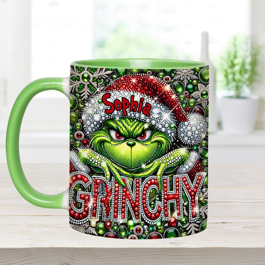 Joyeux Grinchmas - Mug personnalisé avec étole de Noël