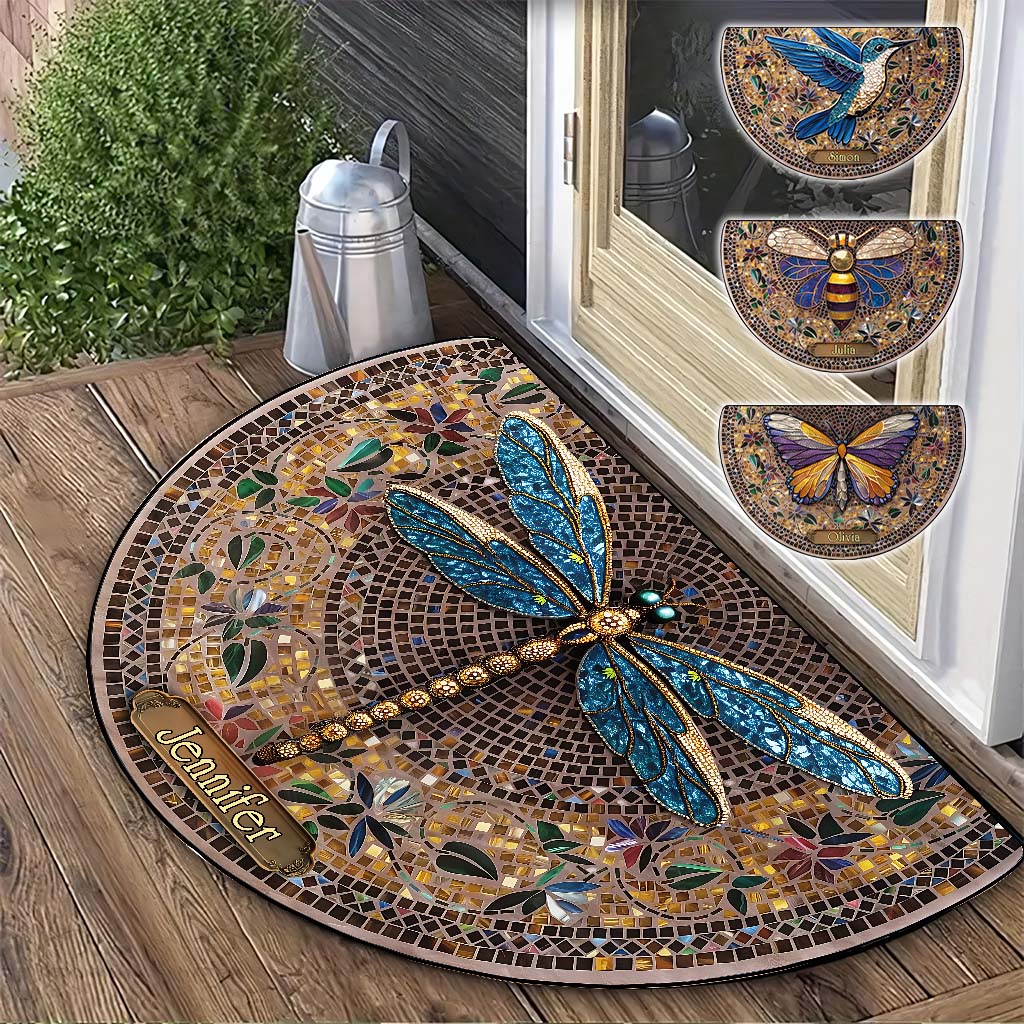 Bienvenue chez un jardinier - Paillasson personnalisé en forme de jardinage