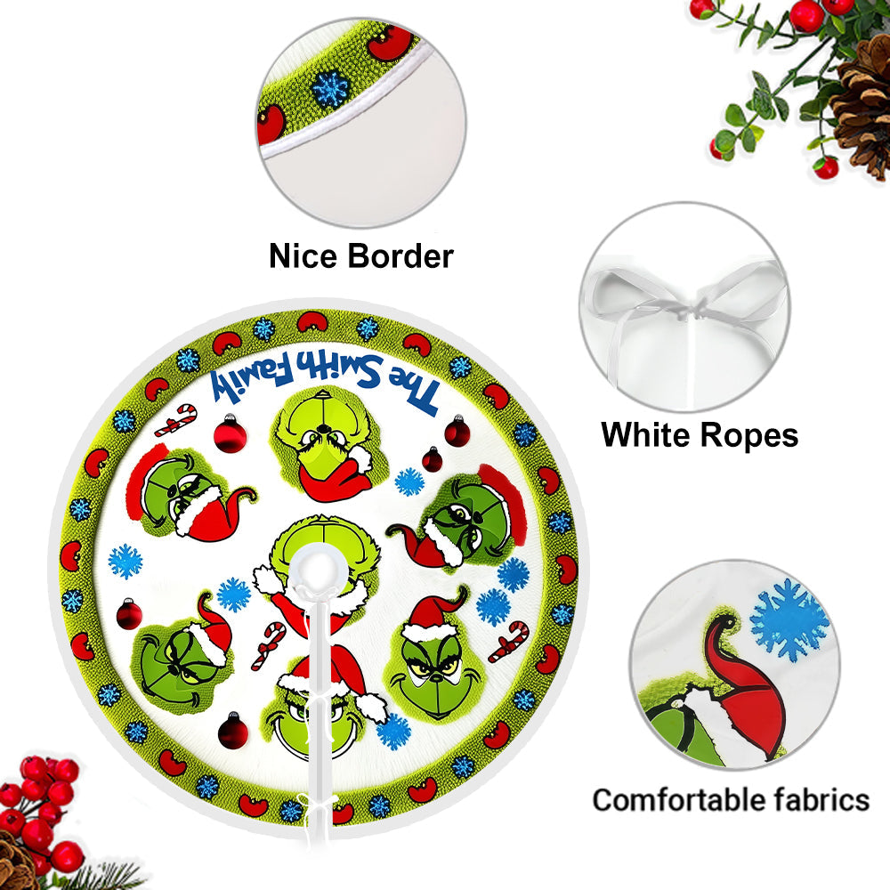 Étole personnalisée Green Family - Jupe de sapin de Noël