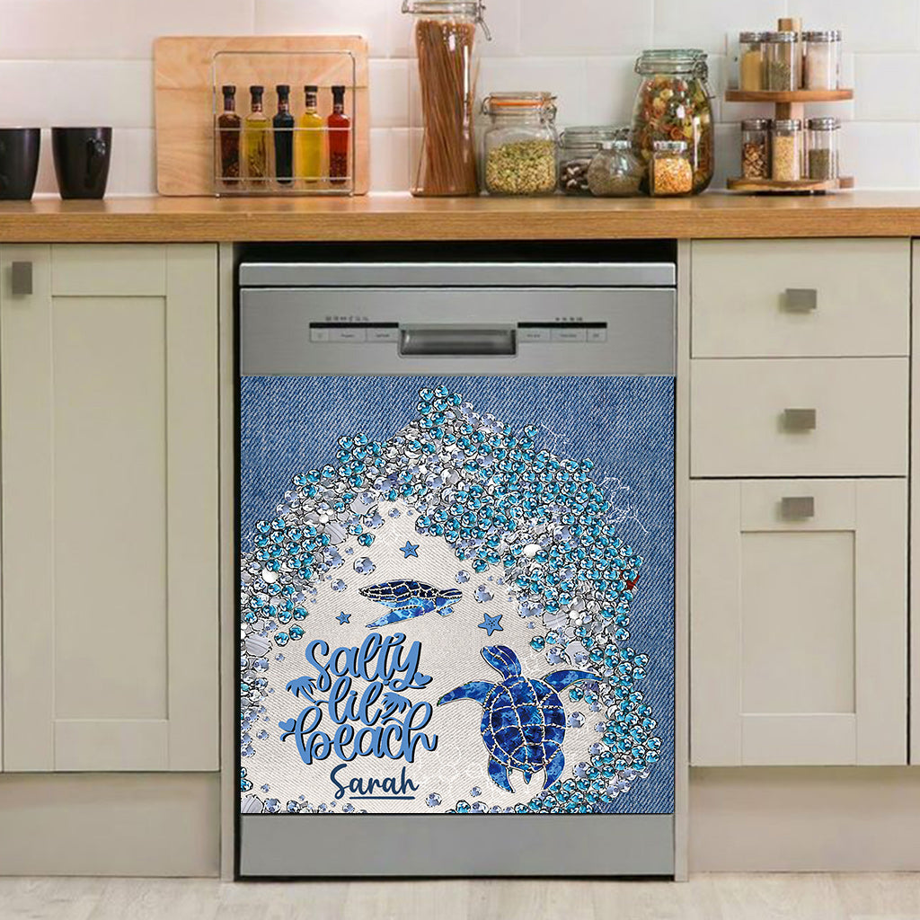 Housse de lave-vaisselle personnalisée Turtle Bling - Tortue