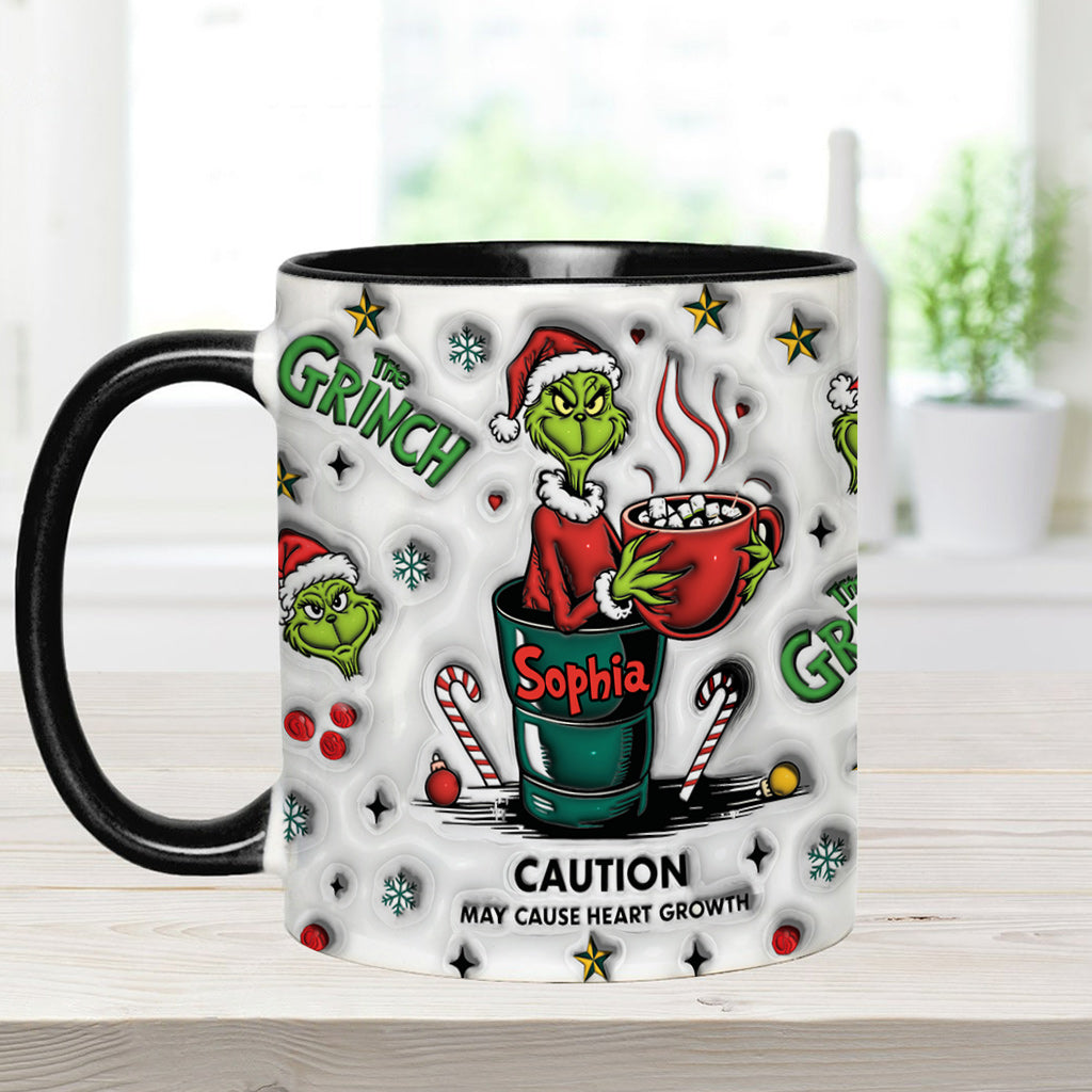 Attention : Mug personnalisé « Étole de Noël » avec nom au choix