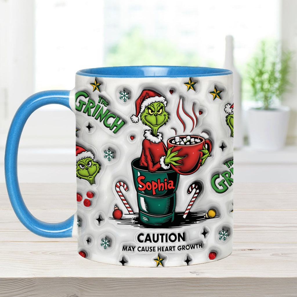 Attention : Mug personnalisé « Étole de Noël » avec nom au choix