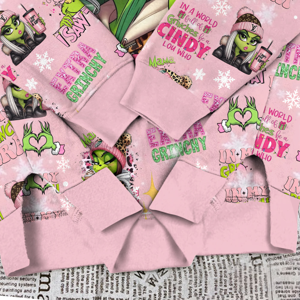 Pinky - Sweat-shirt de Noël personnalisé à ourlet fendu