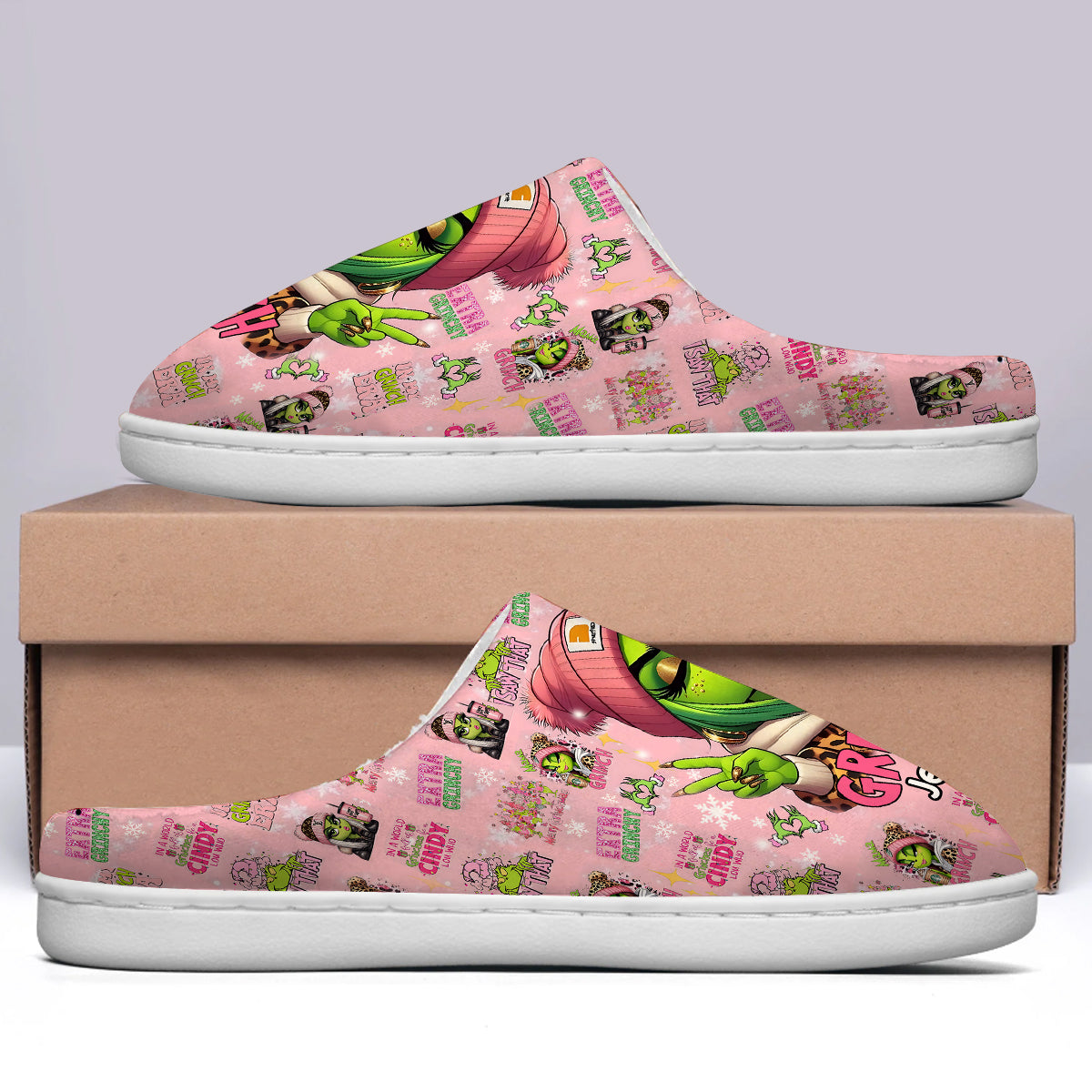 Pinky - Étole de Noël personnalisée Pantoufles