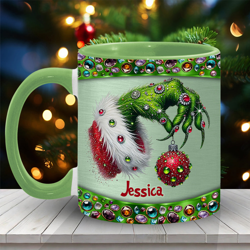 Merry Christmas - Personalized Stole Christmas Accent Mug