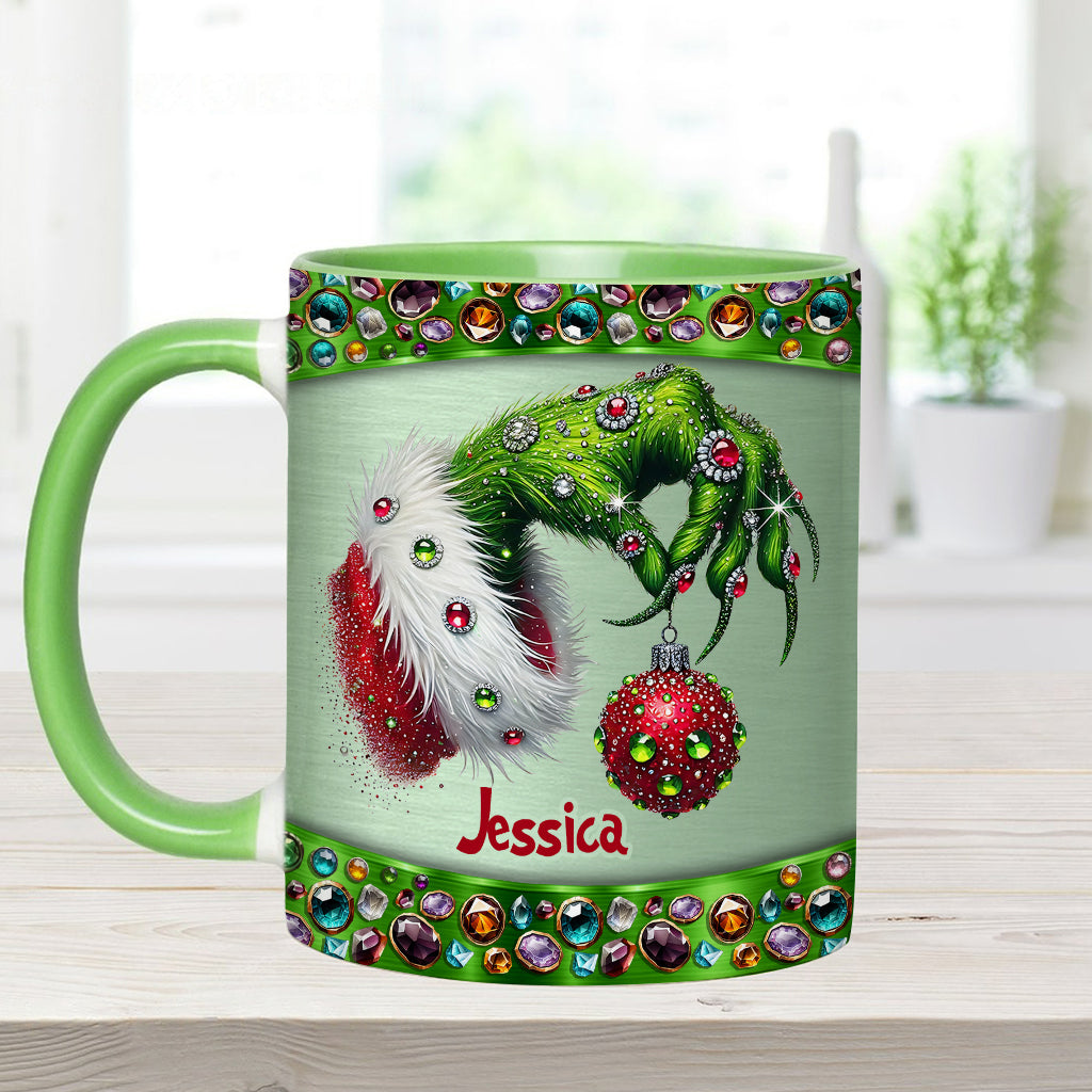 Merry Christmas - Personalized Stole Christmas Accent Mug