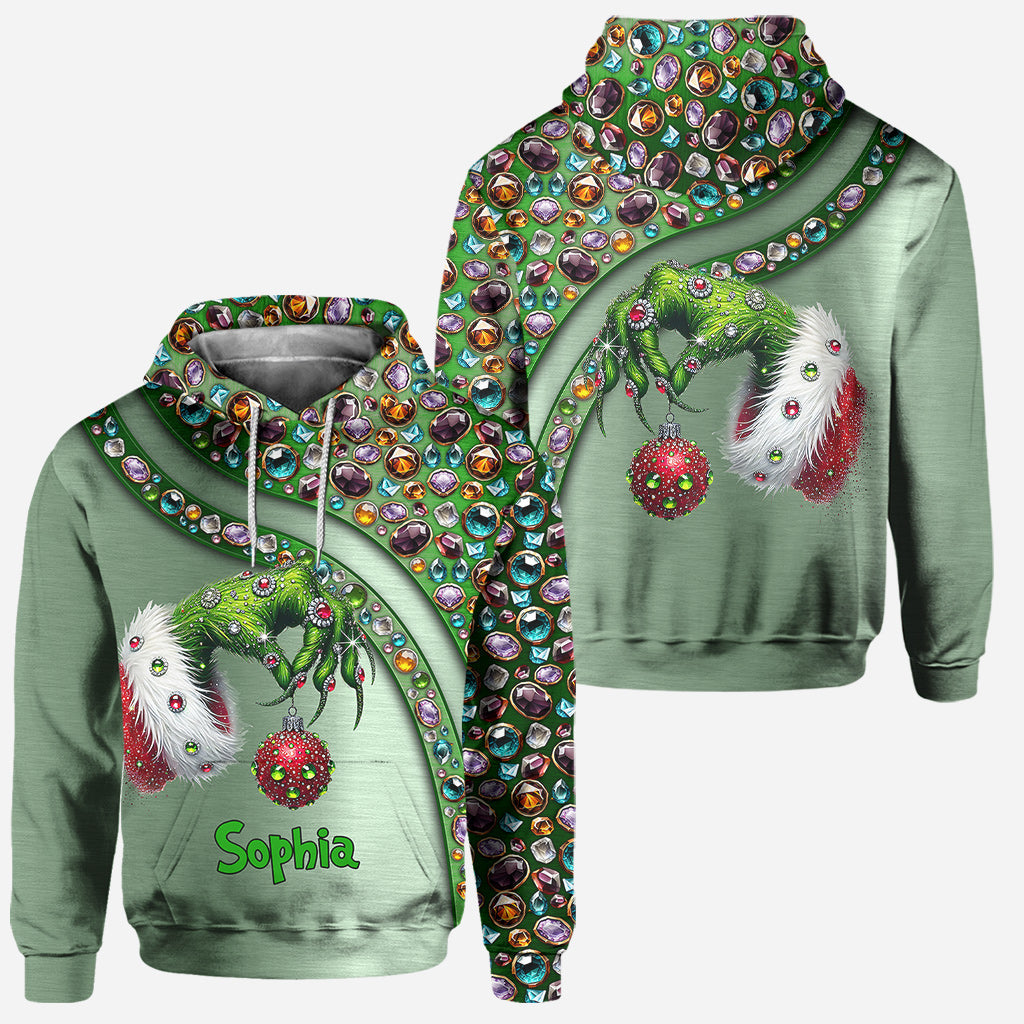 Joyeux Noël ! - Sweat à capuche et legging personnalisés avec étole de Noël