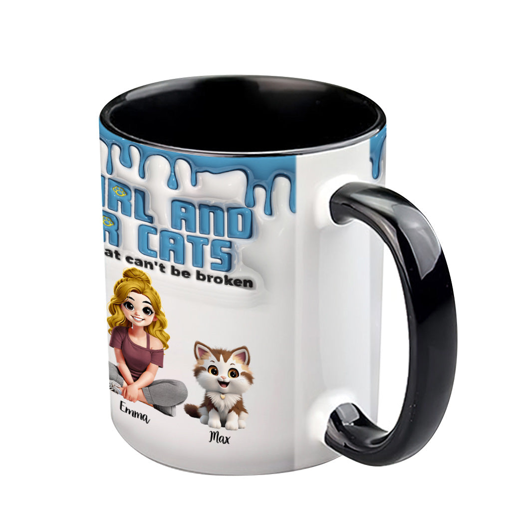 Moi et mes chats : un lien indéfectible - Mug personnalisé à motif chat